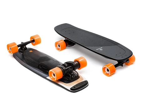 two black skateboards two black skateboards