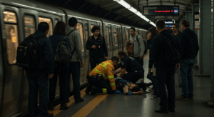 Passenger accident on subway platform